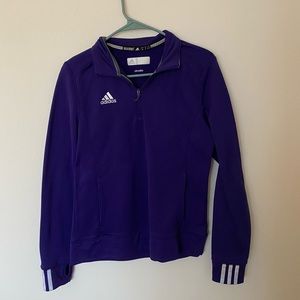 Adidas 1/4 Zip Pull Over | Size: Medium | Color: Purple